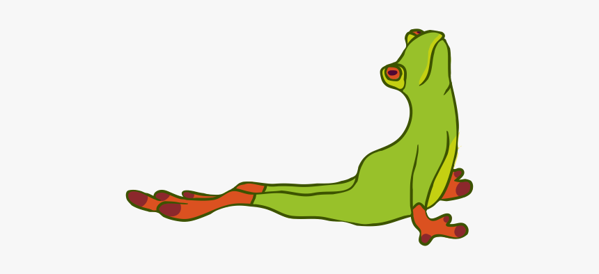 Frog Doing Yoga Clip Art, HD Png Download, Free Download