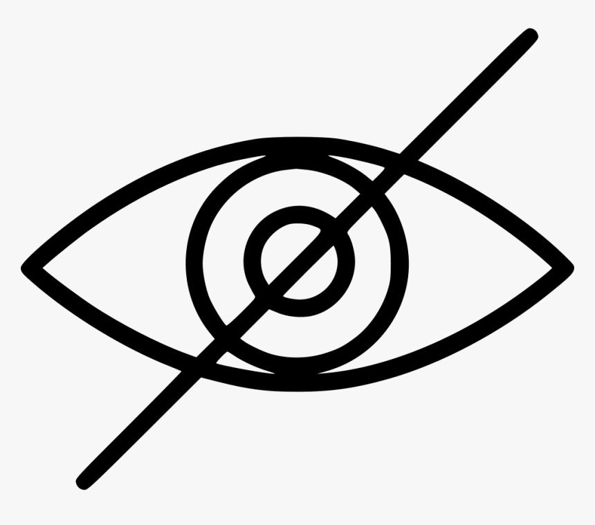 Not Visible - Close Eye Icon, HD Png Download, Free Download