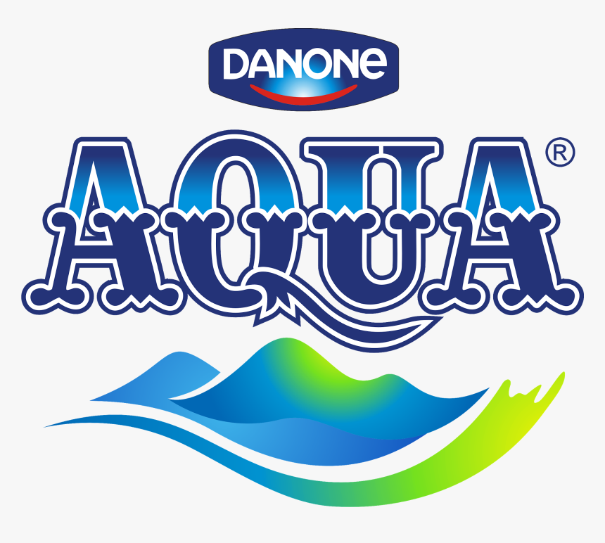 Logo Aqua Danone Png, Transparent Png, Free Download