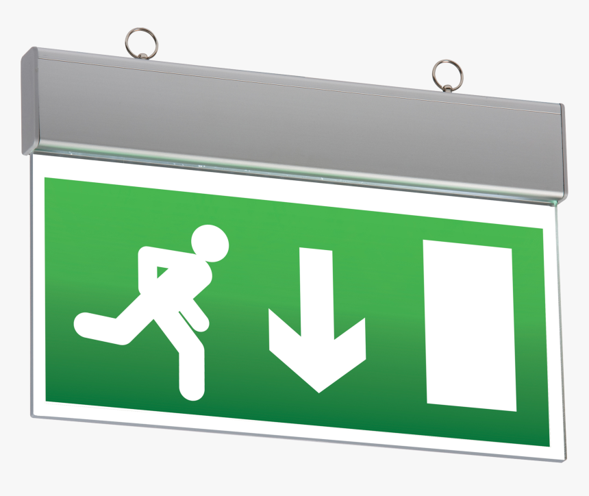 Non-maintained Ceiling Mounted Led Emergency Exit Sign, HD Png Download, Free Download