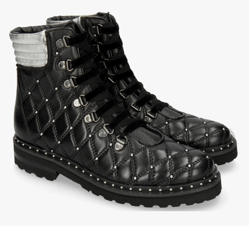 Ankle Boots Bonnie 17 Nappa Black Talca Silver Rivets - Melvin & Hamilton Bonnie 17, HD Png Download, Free Download