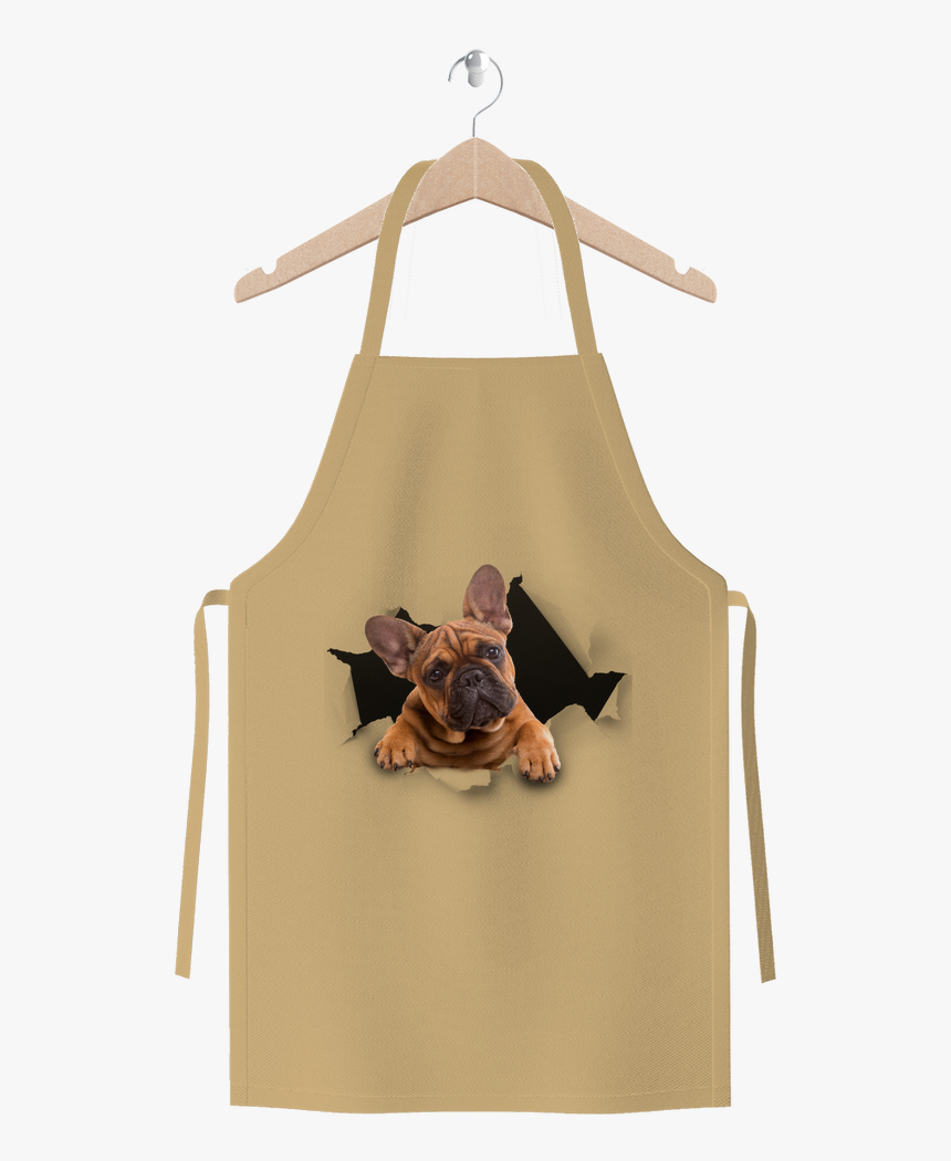 Peeking Frenchie ﻿premium Jersey Apron , Png Download - Apron, Transparent Png, Free Download