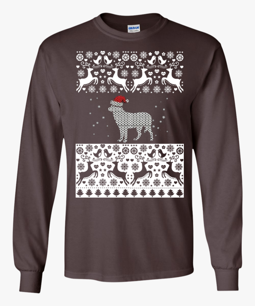 Funny Christmas T-shirt Cute Red Nose Reindeer Sweatshirt - T-shirt, HD ...
