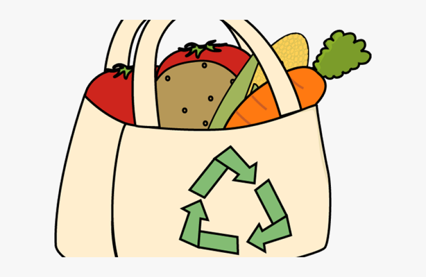 Supermarket Shopping Bag Cartoon Clipart , Png Download - Grocery