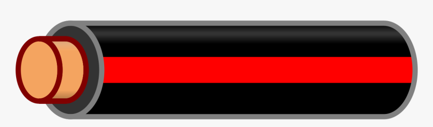 Wire Black Red Stripe - Red And Black Wire Live, HD Png Download, Free Download