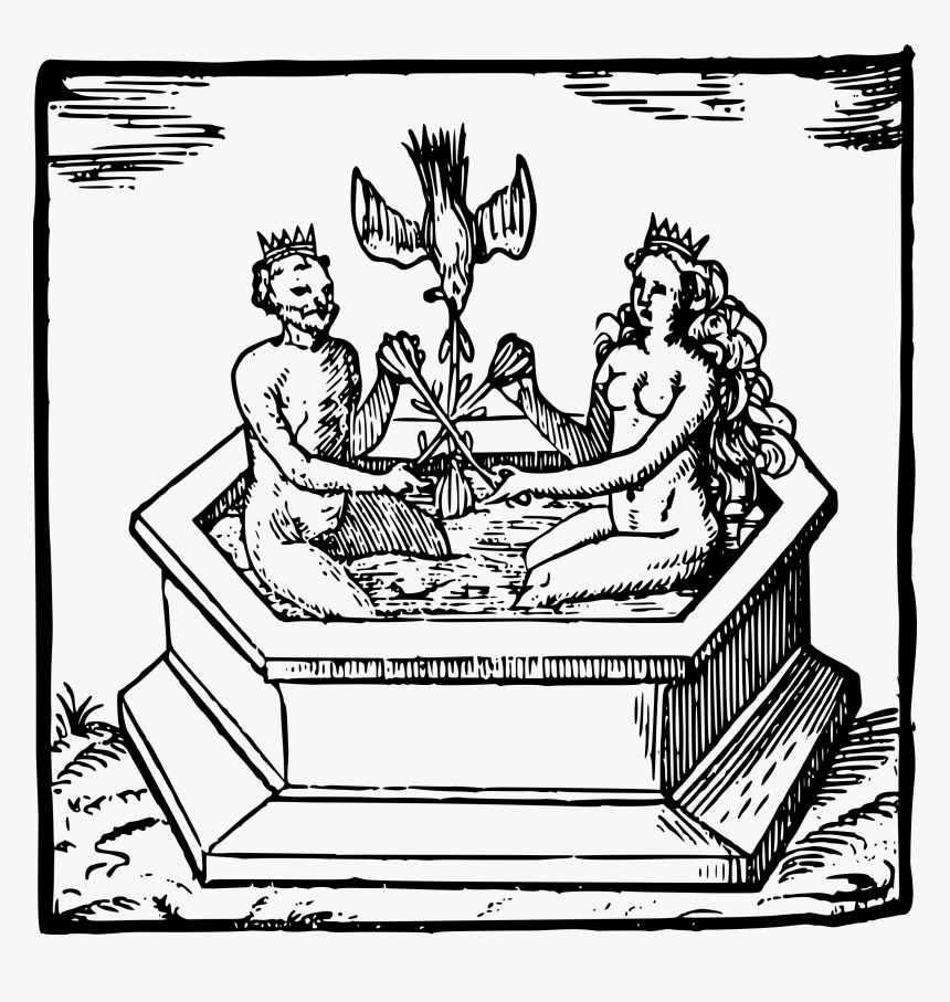 Man And Lady In A Bath Clip Arts - Science 12th Century, HD Png Download, Free Download