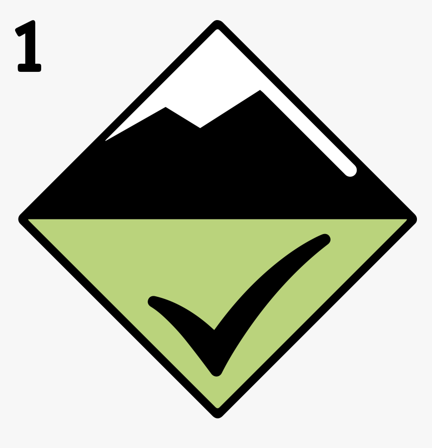 Avalanche Low Danger Level - Avalanche Danger Level Png, Transparent Png, Free Download