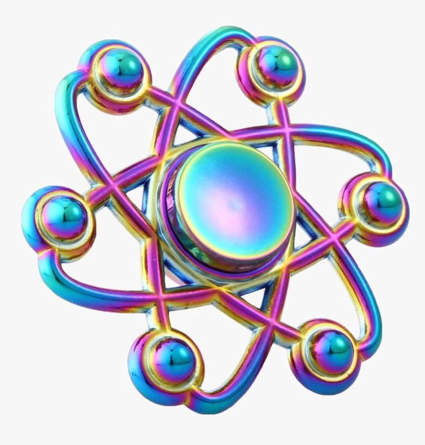 Spinner Png Picture - Atom Fidget Spinner, Transparent Png, Free Download