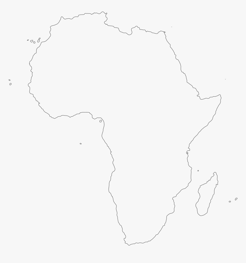 Afrika-outline Clip Arts - Transparent Background Africa Map Outline Png, Png Download, Free Download