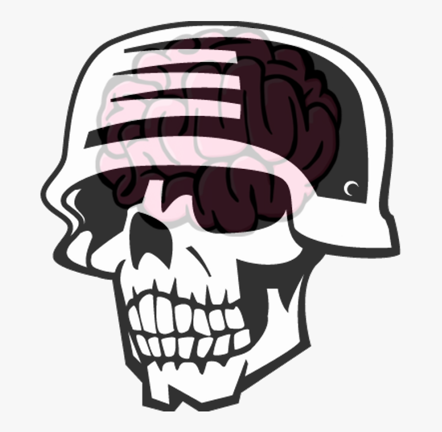 Zombie Commander Free App - Skull With Helmet Silhouette, HD Png Download, Free Download