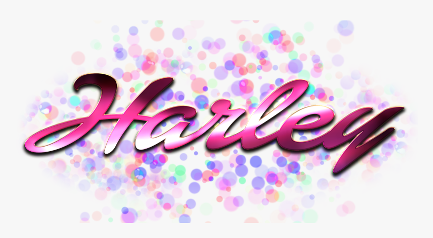 Harley Name Logo Bokeh Png - Graphic Design, Transparent Png, Free Download