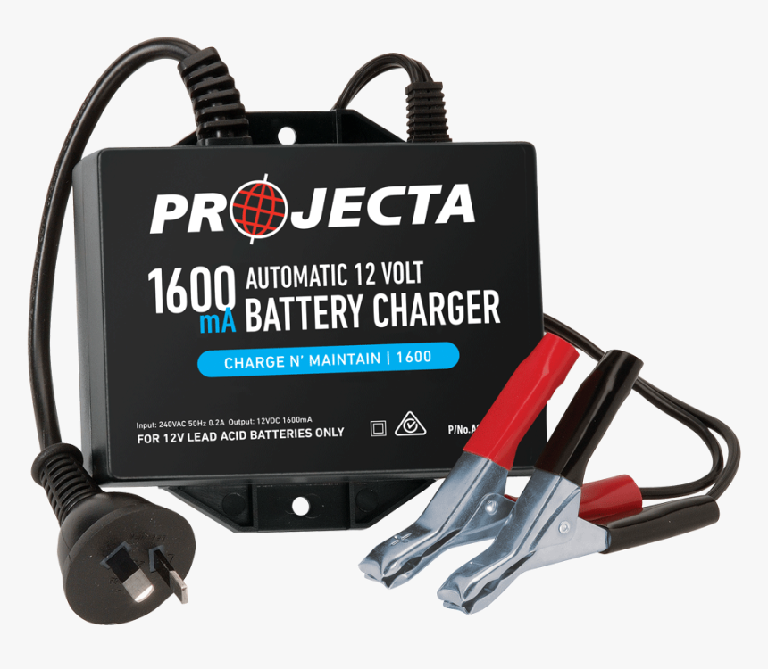 12v Automatic 1600ma 2 Stage Battery Charger , Png - Projecta, Transparent Png, Free Download