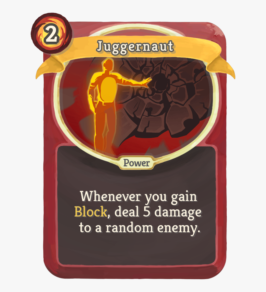 Juggernaut , Png Download - Slay The Spire Card, Transparent Png, Free Download