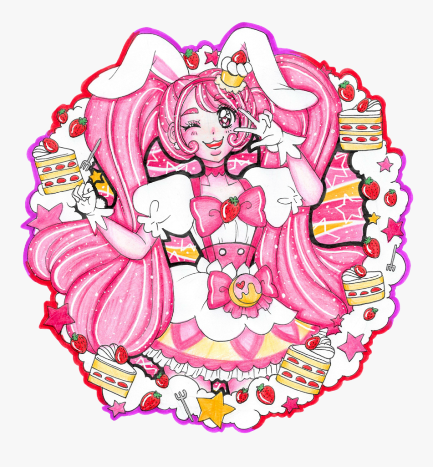 Pretty Cure Of Strawberry Shortcake, Cure Whip By Sekaiichihappy - Cartoon, HD Png Download, Free Download