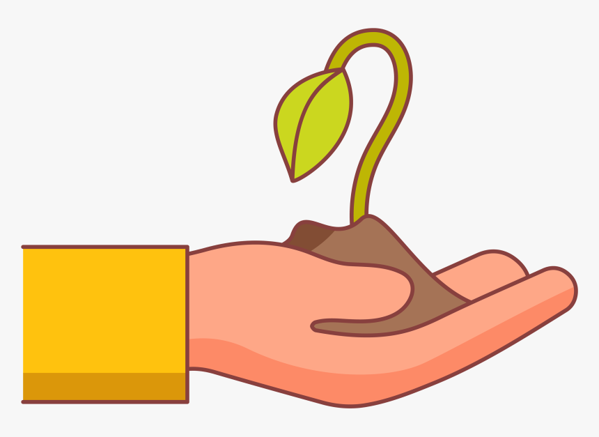 Hand With Seedling, Water Tank, Spade Clipart , Png, Transparent Png, Free Download