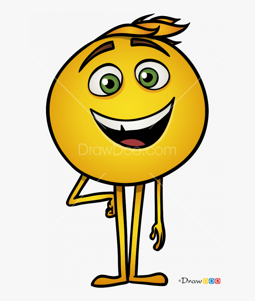 665 X 934 - Gene Emoji Movie Drawing, HD Png Download - kindpng