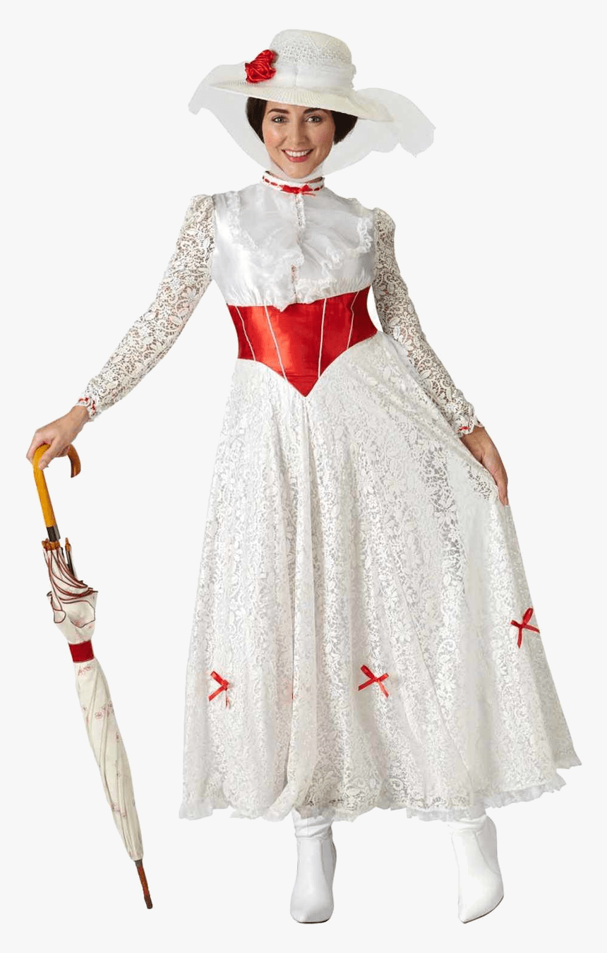 Mary Poppins Fancy Dress Adults , Png Download - Disfraz De Mary Poppins, Transparent Png, Free Download