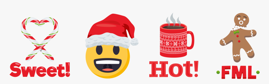 Make Your Messages Merry With These Festive Stickers, HD Png Download, Free Download