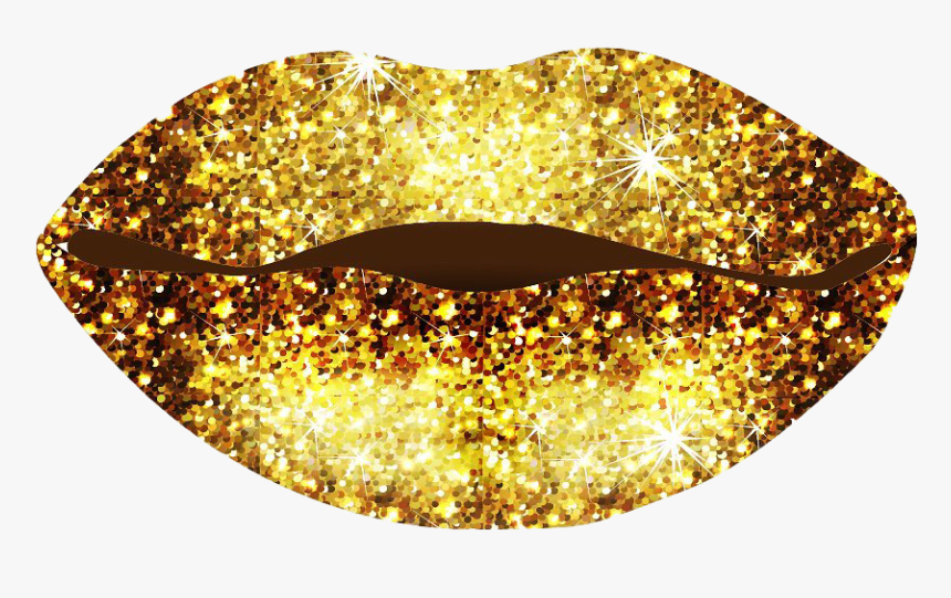 Gold Lips Free Png Image - عکس های پر زرق و برق, Transparent Png, Free Download