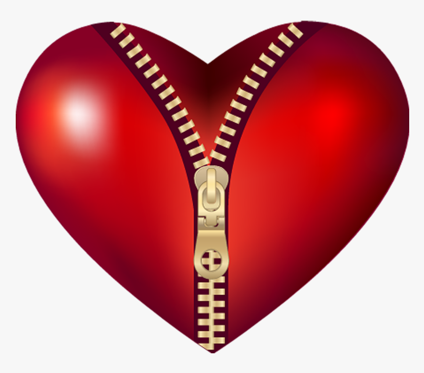 Zipped Heart Png Clipart Picture - Zipped Heart Png, Transparent Png, Free Download