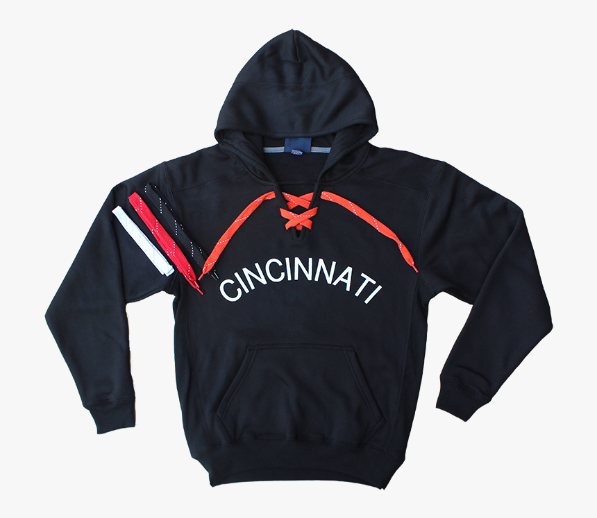 Cincinnati Hoodie With Football Team Laces From 365cincinnati - Hoodie, HD Png Download, Free Download