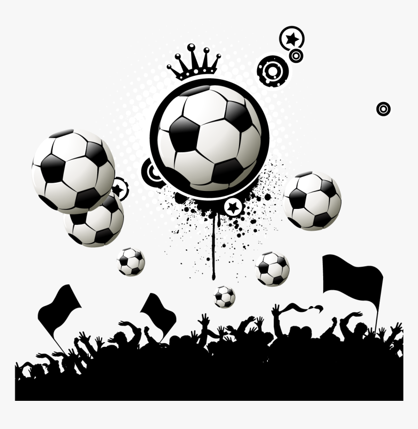 Football Crowd Silhouette, HD Png Download, Free Download