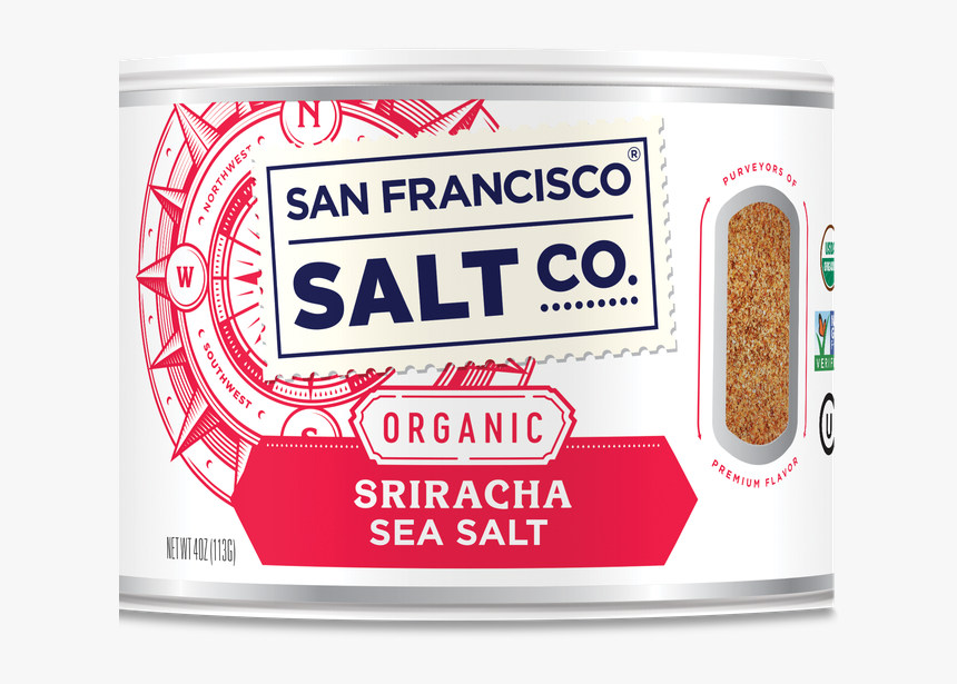 Organic Sriracha Gourmet Sea Salt Stacker - San Francisco Salt Co Salt, HD Png Download, Free Download