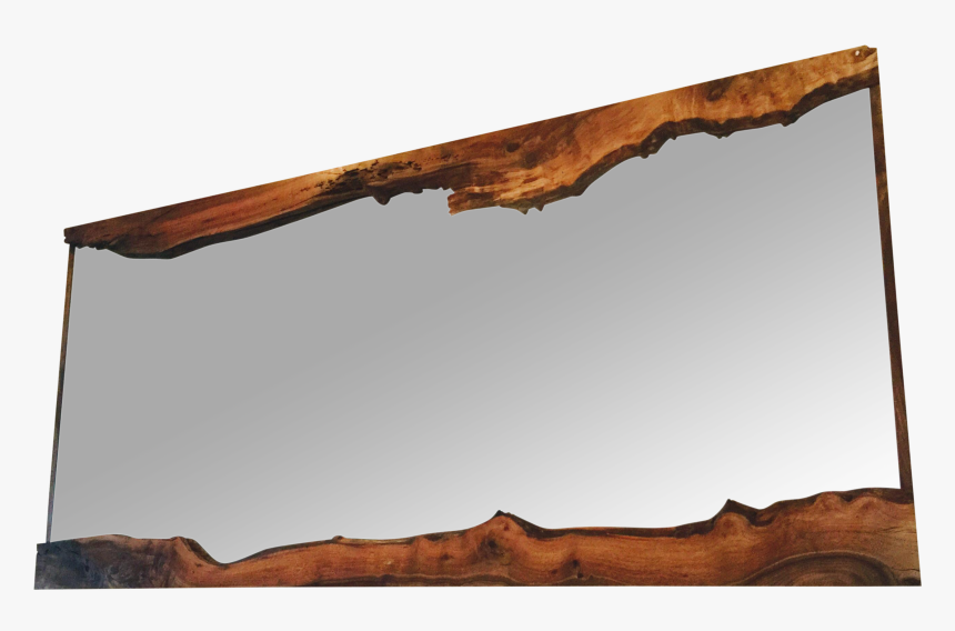 Live Edge Framed Mirror Black Walnut On Chairish - Live Edge Framed Mirrors, HD Png Download, Free Download