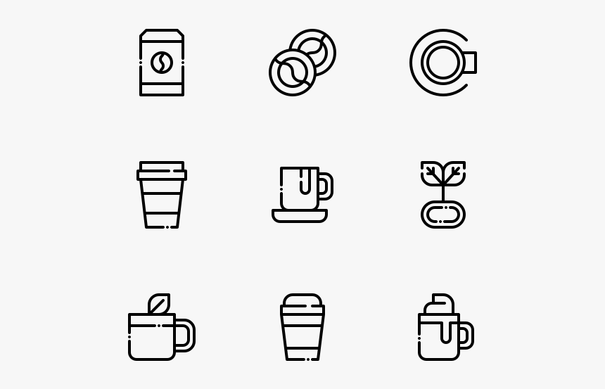 Coffee Tea - Coffee Cup Icon Minimalist, HD Png Download, Free Download