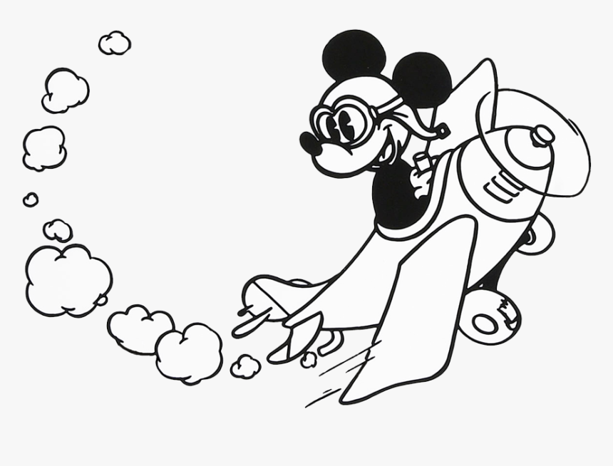 Mickey Mouse Plane Coloring Page Image Png Citypng | The Best Porn Website