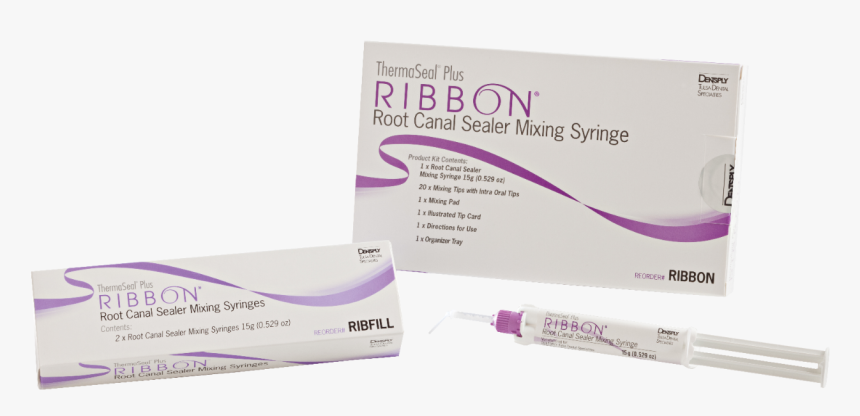 Image For Thermaseal Plus Ribbon Dual Chamber Syringe - Ribbon Endodontic Sealer, HD Png Download, Free Download