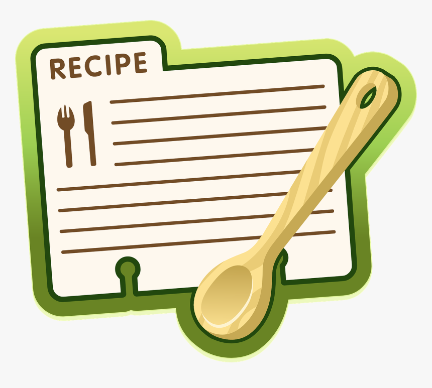 Recipe"
 Class="img Responsive True Size - Clip Art Cookbook, HD Png Download, Free Download