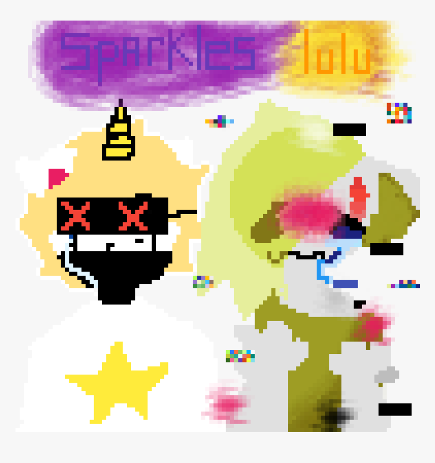 Glitch Lulu And Glitch Sparkes - Graphic Design, HD Png Download, Free Download