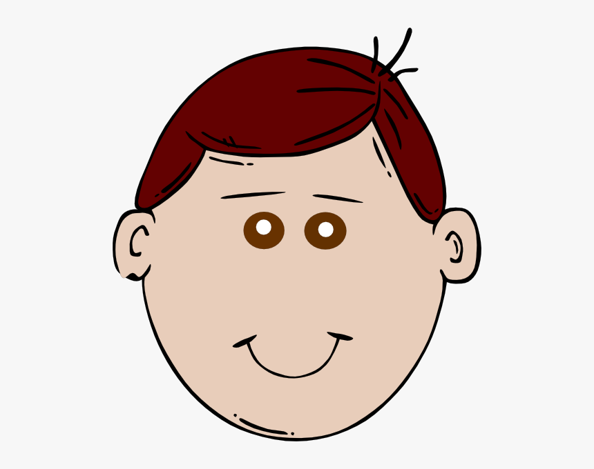 Boy Brown Eyes Clip Art At Vector Clip Art Online - Boy Face Clipart, HD Png Download, Free Download