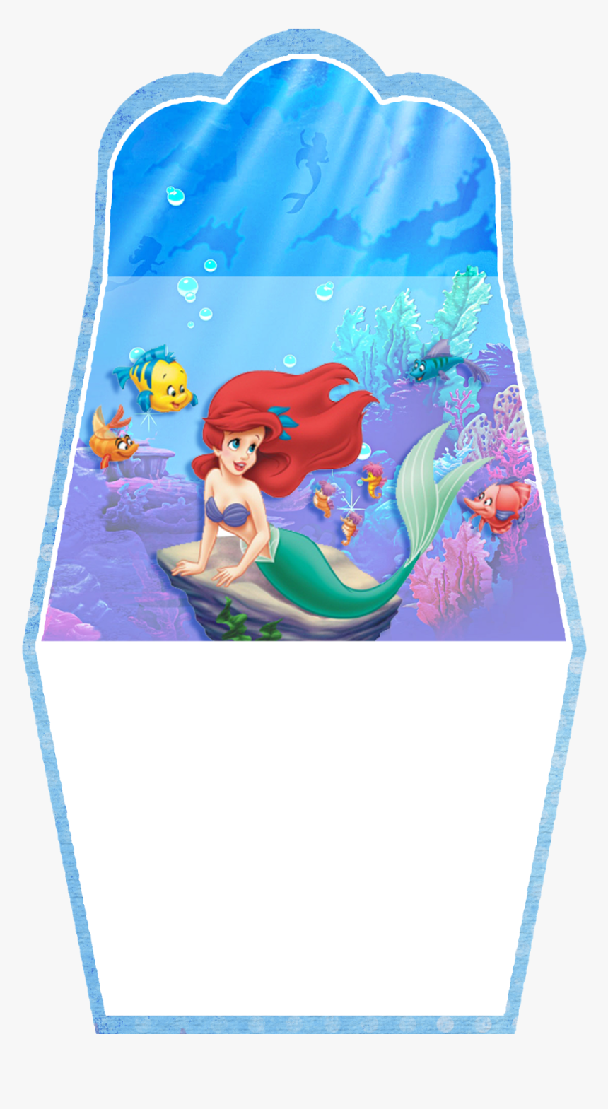 The Little Mermaid Birthday Free Printable Purse Invitations - Ariel, HD Png Download, Free Download