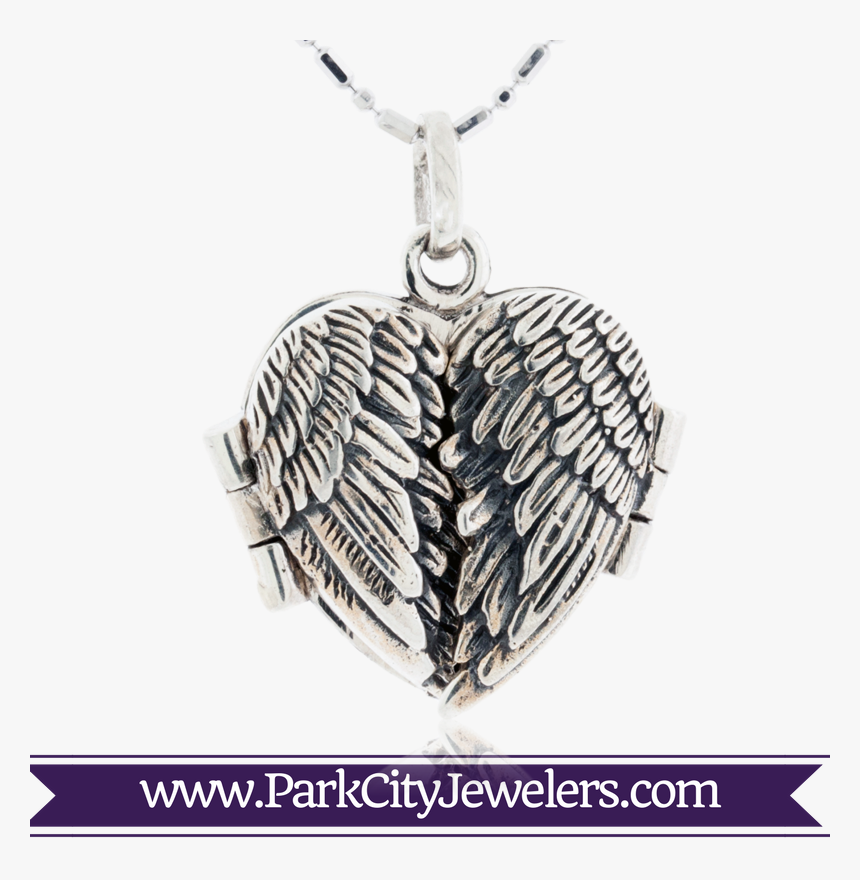 Angel Wing Locket - Double Diamond Hoop Huggie Earrings, HD Png Download, Free Download