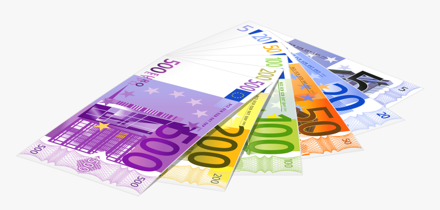 Euro Banknotes Png Clipart - Euros Clip Art, Transparent Png, Free Download