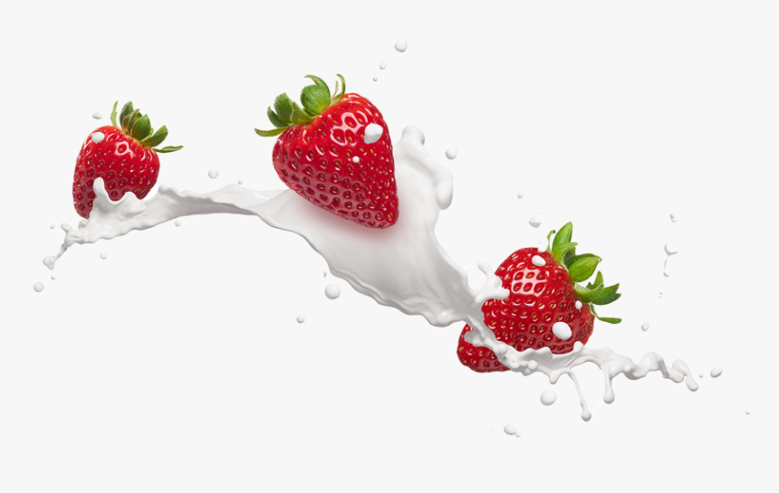 Strawberry Milk Splash Png, Transparent Png, Free Download