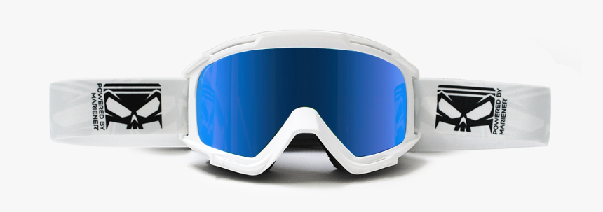 Mariener Goggle White Ice Blue Supermoto Central - Silver, HD Png Download, Free Download