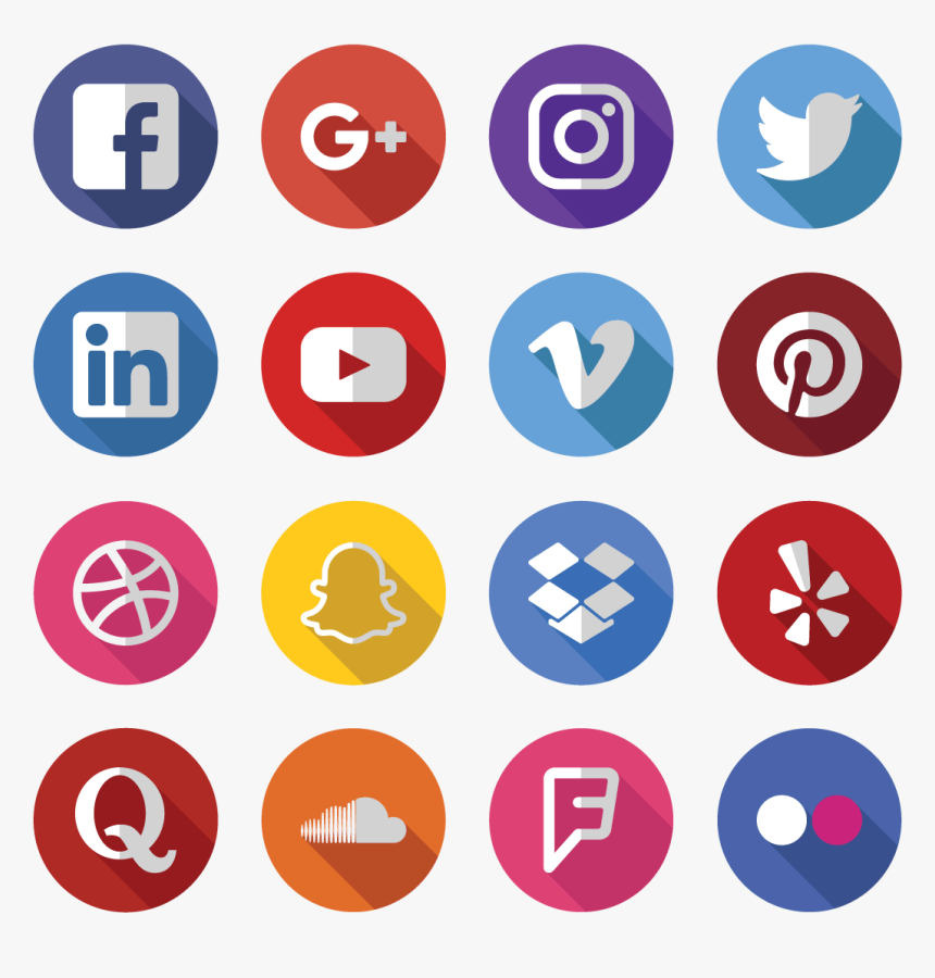 Iconos De Redes Sociales Png , Png Download - Iconos De Redes Sociales ...