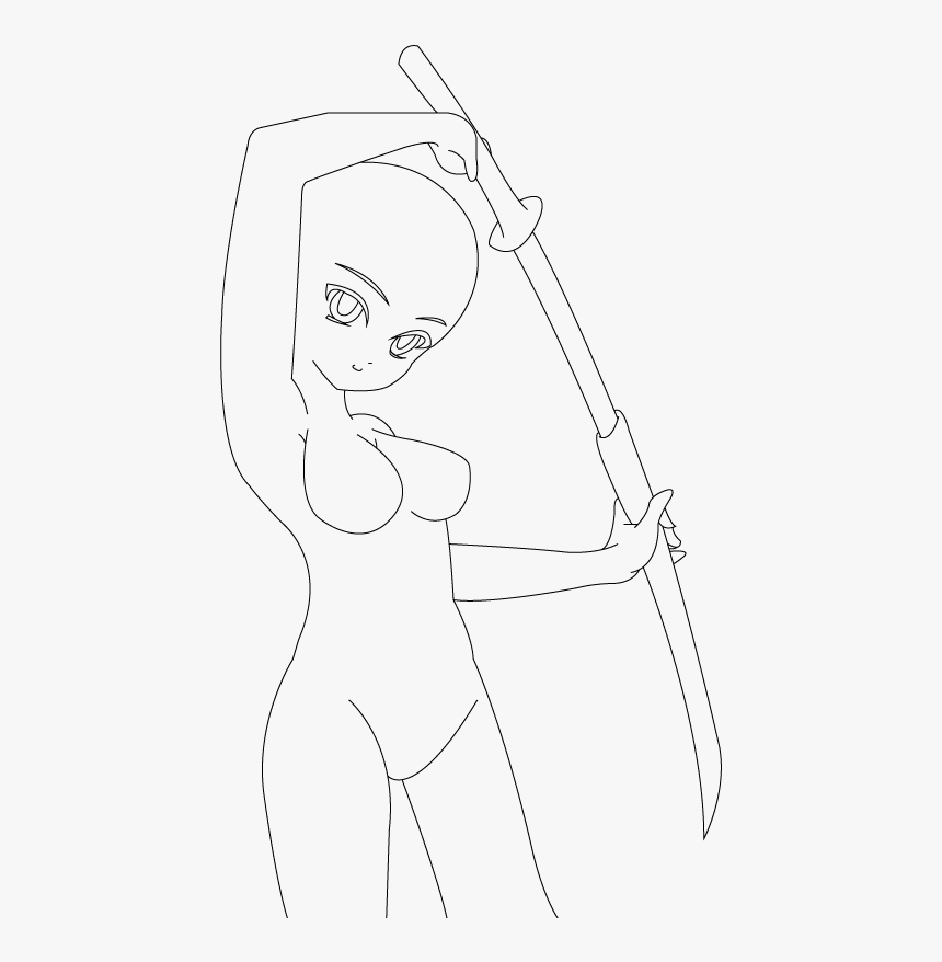 Anime Warrior Base Boy Anime Girl Warrior Base Hd Png Download