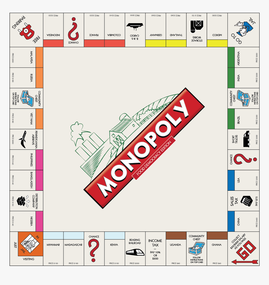 Monopoly Board Up Close, HD Png Download - kindpng