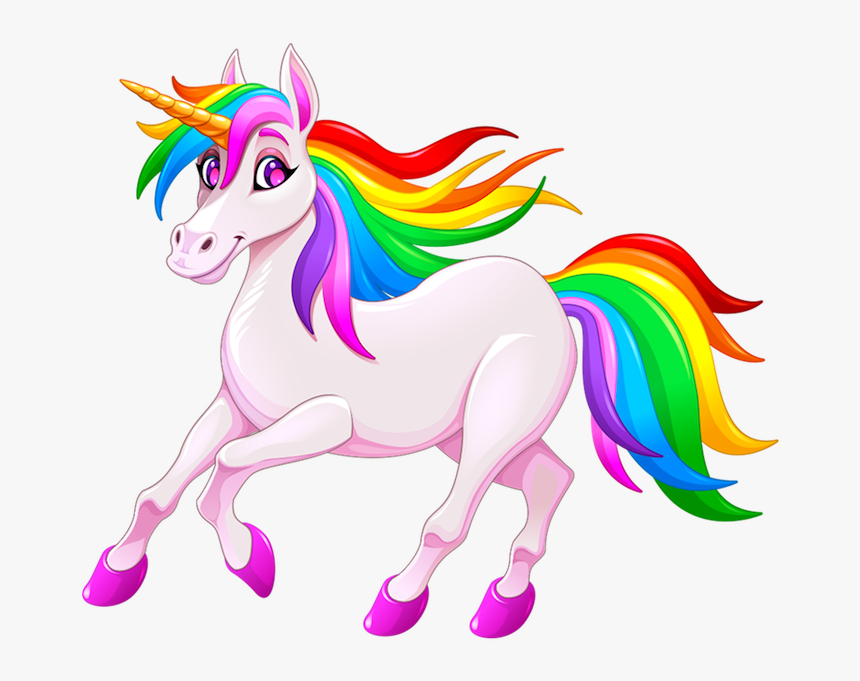 Rainbow Pictures Of Cartoon Unicorns, HD Png Download, Free Download