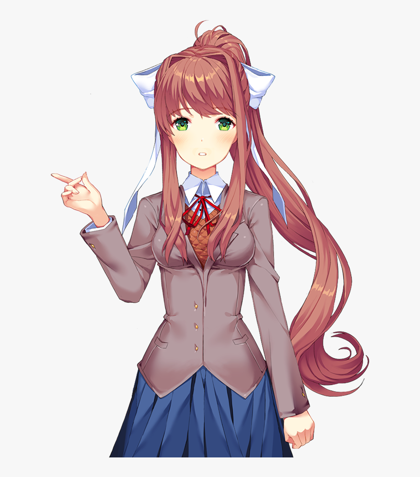 This Prolly Isn"t Needed, Doki Doki Literature Club - Doki Doki Literature Club Monika, HD Png Download, Free Download