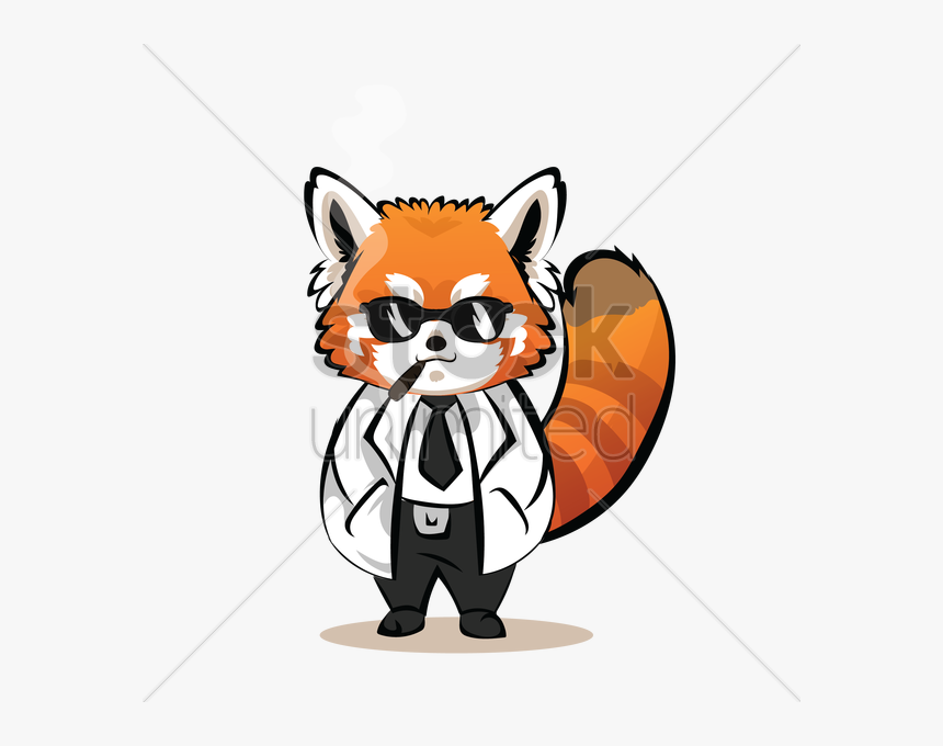 Cartoon Red Panda Clipart , Png Download - Fox In A Lab Coat, Transparent Png, Free Download