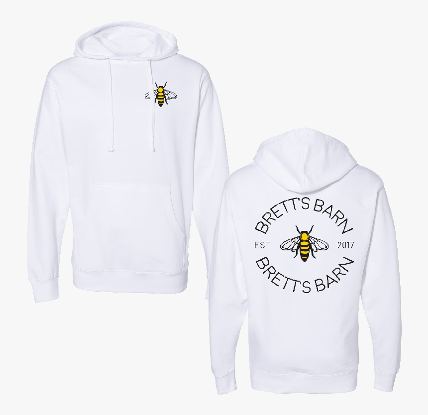 Bb White Circle Logo Hoodie - Hoodie, HD Png Download, Free Download