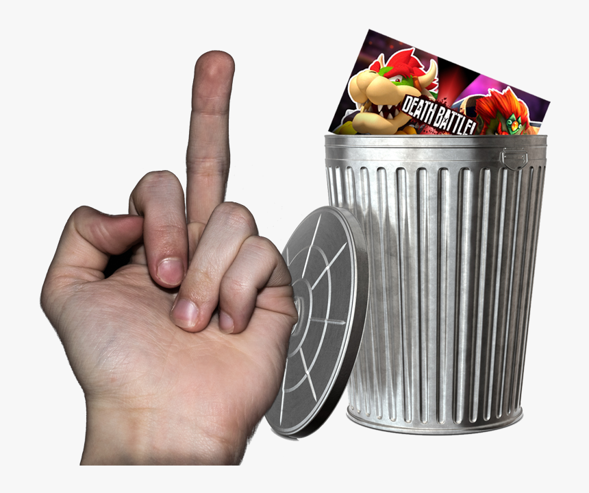 Literally Fucking Trash - Hands Png Middle Finger, Transparent Png, Free Download