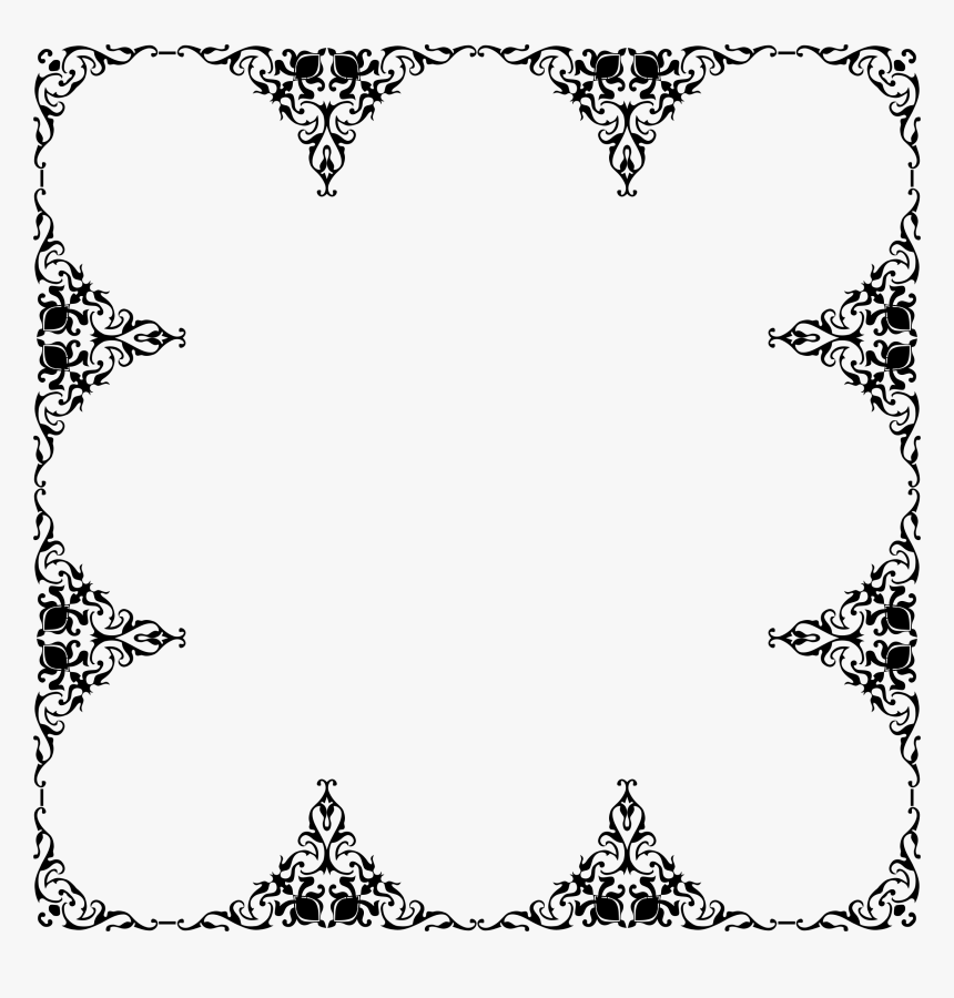 Decorative Ornamental Frame Border Reinvigorated 2 - Bentuk Bingkai, HD Png Download, Free Download