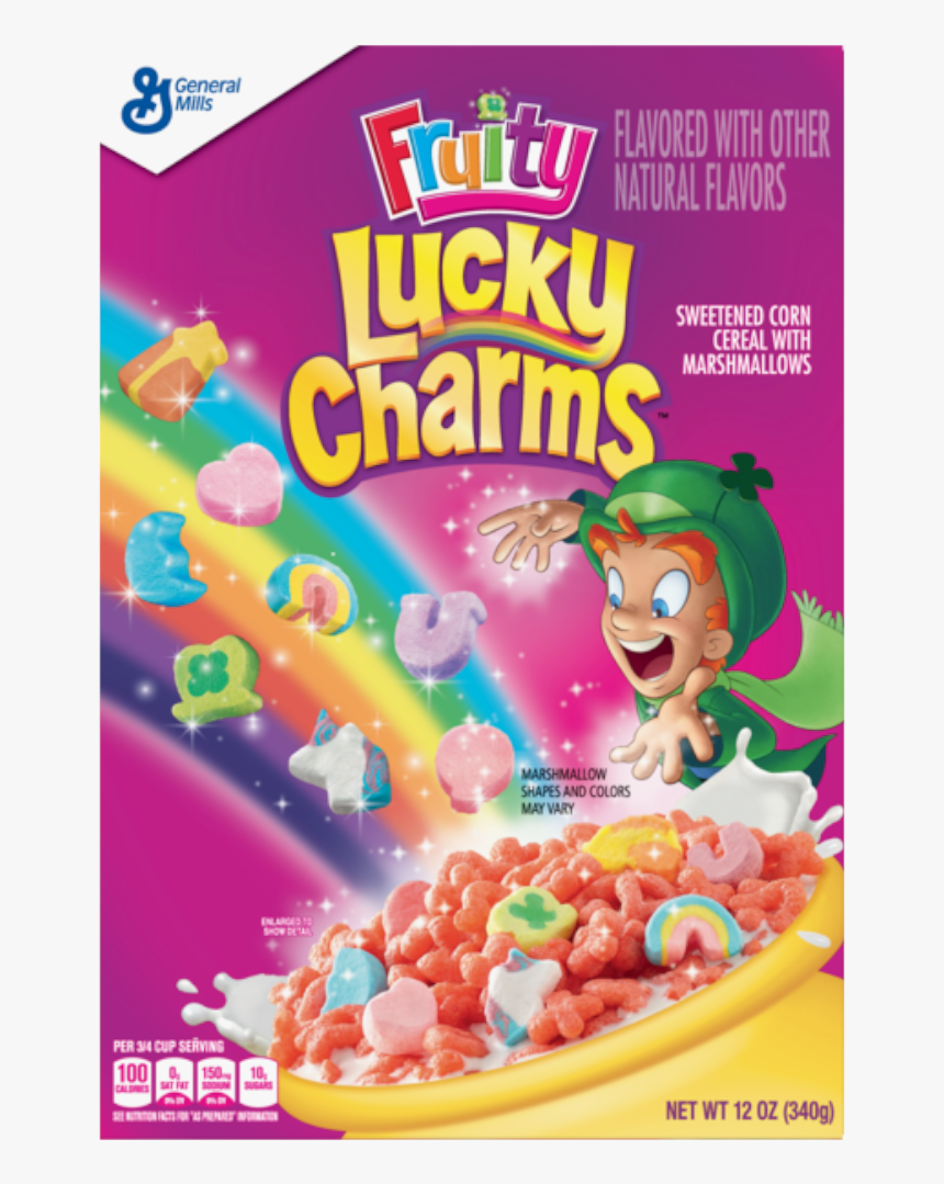 General Mills Fruity Lucky Charms Cereal, HD Png Download, Free Download