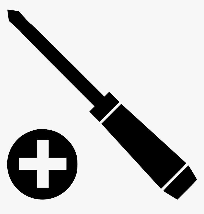 Cross Head Screwdriver - Screwdriver Symbol, HD Png Download, Free Download